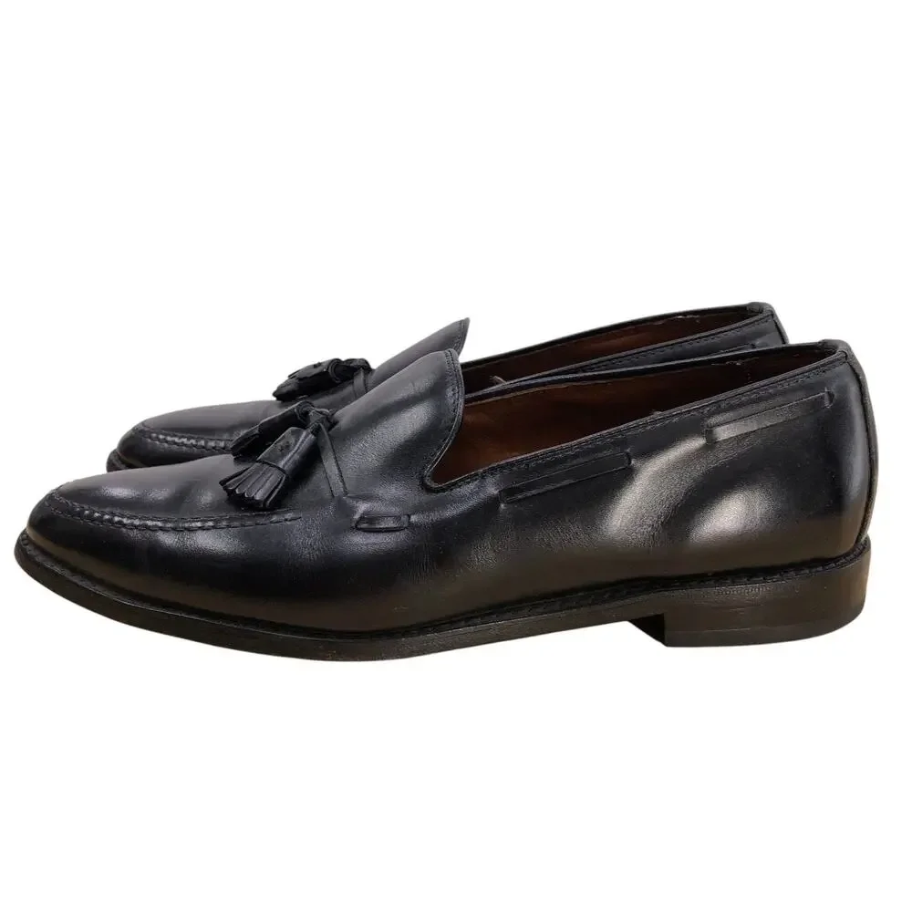 Allen Edmonds Loafers Mens 11 D Grayson Black Tassel Leather Dress Slip On